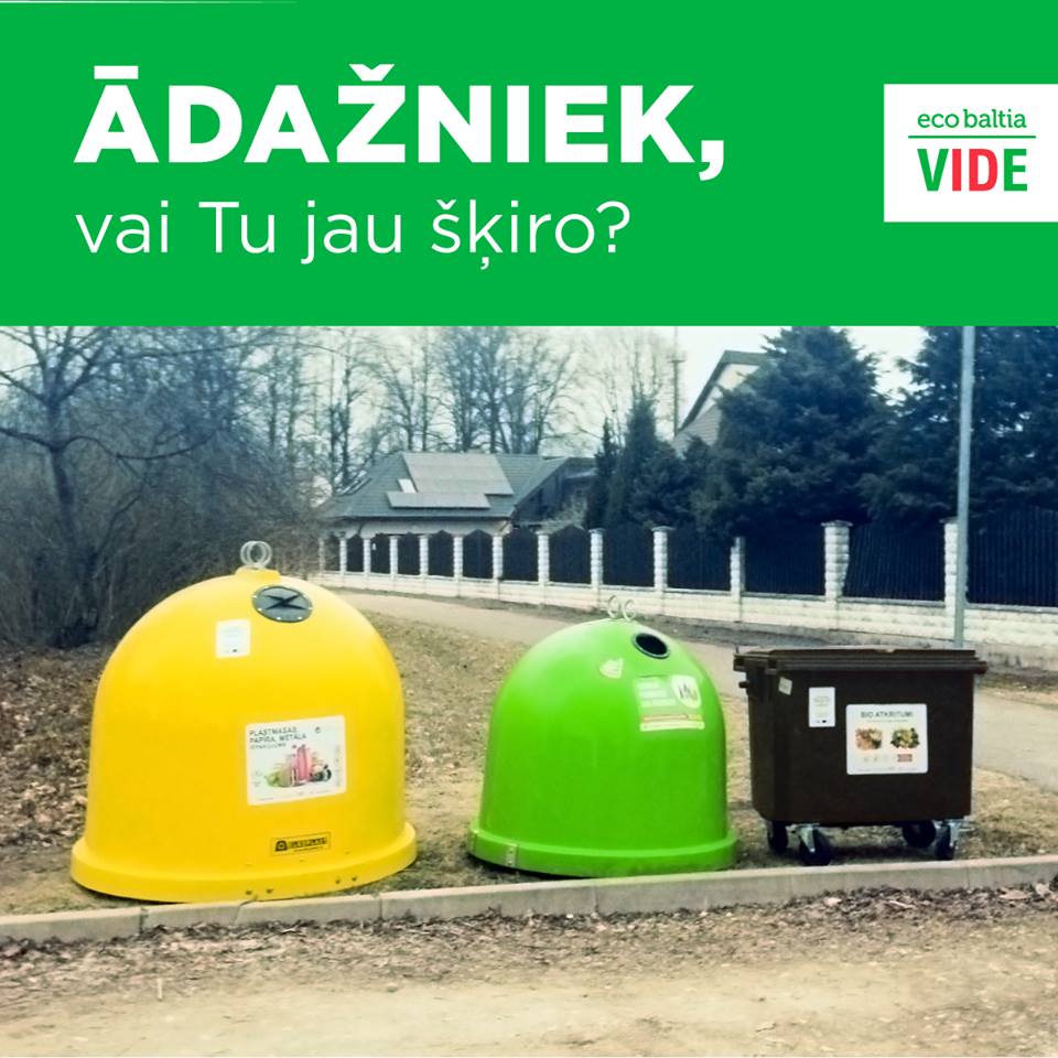 SIA “Eco Baltia vide” atkritumu šķirošanas iespēju paplašināšas projekts Ādažos ir noslēdzies