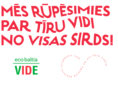 Latvijas Zaļais punkts un Eco Baltia vide aicina Dziesmu un deju svētku dalībniekus un viesus šķirot atkritumus