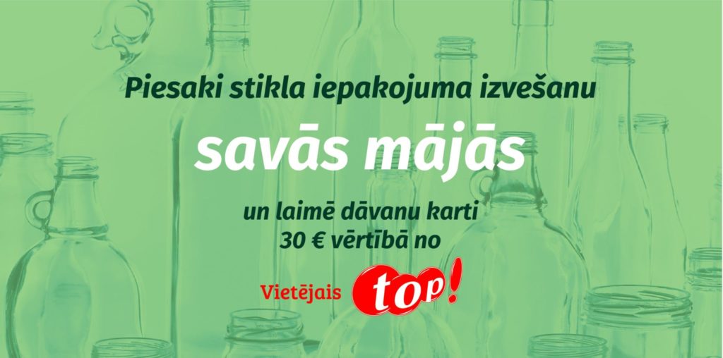 Piesakies stikla iepakojuma izvešanai Pļaviņu novadā