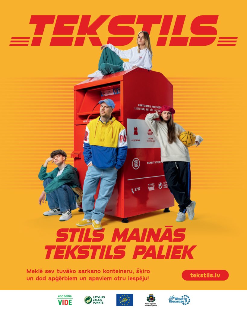 Aktualizējot problēmas tekstila atkritumu šķirošanā, Esplanādē tapis iespaidīgs vides objekts “Stila aleja”