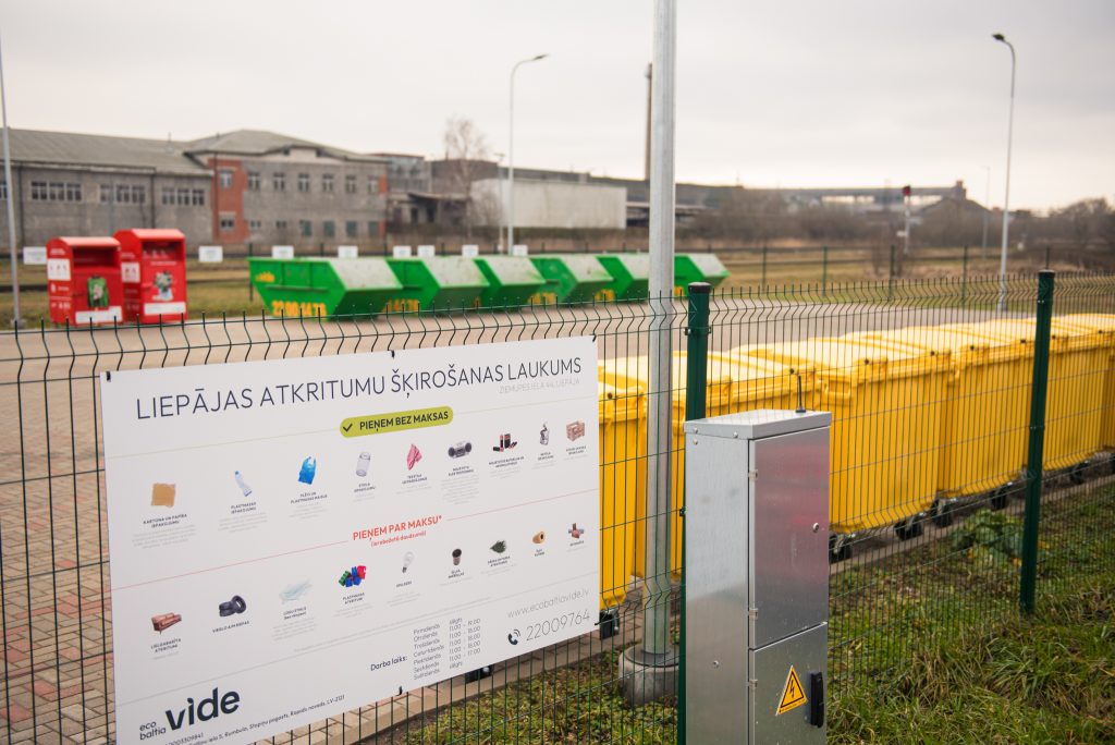 Darbu sācis “Eco Baltia vide” jaunais atkritumu šķirošanas laukums Ziemupes ielā 44